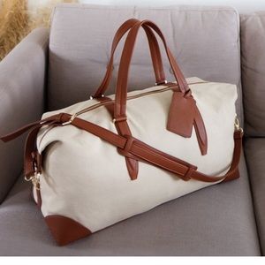 HENNY + LEV canvas +faux leather tote NEW!
